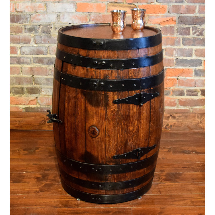 Oak barrel online cabinet